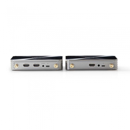 Draadloze HDMI™-Zender | Wi-Fi | 5.15 - 5.85 MHz | 100 m (gezichtsveld) | Maximale resolutie: 1080p | 6.75 Gbps | IR Return-functie | ABS | Zilver