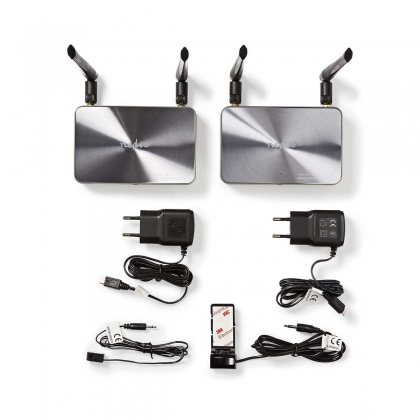 Draadloze HDMI™-Zender | Wi-Fi | 5.15 - 5.85 MHz | 100 m (gezichtsveld) | Maximale resolutie: 1080p | 6.75 Gbps | IR Return-functie | ABS | Zilver