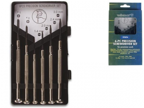 SET VAN 6 PRECISIESCHROEVENDRAAIERS