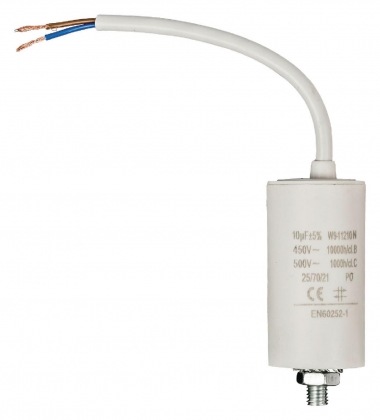 AANLOOPCONDENSATOR 10UF 450V + KABEL