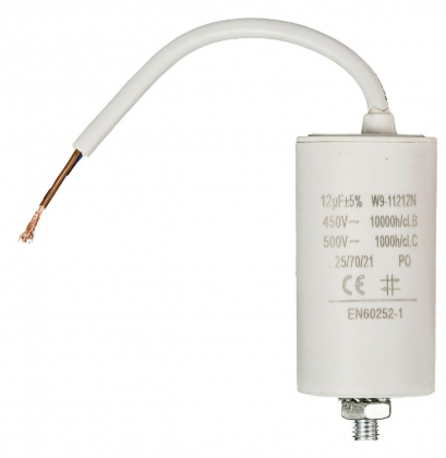 AANLOOPCONDENSATOR 12UF 450V + KABEL