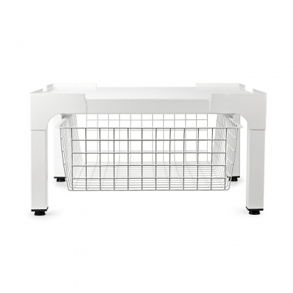 Verhoger voor Wasmachine en Wasdroger | Draadmand | 200 kg | Wit
