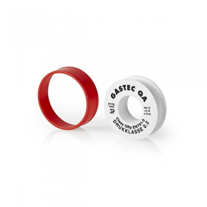 PTFE Afdichttape | 12.00 m | Apparaat: Connectie | Rood / Wit