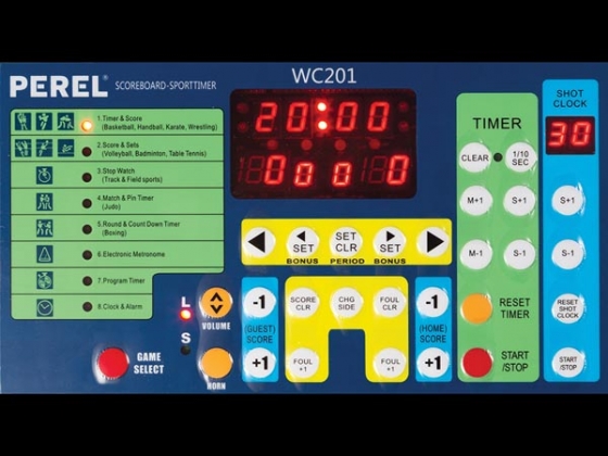 SCOREBORD/SPORTTIMER - 62 x 40,5 x 27,5 cm