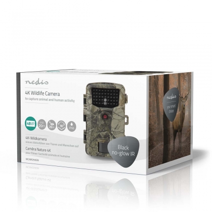 Wildlife Camera | 4K@10fps | 48.0 MPixel | 4 MPixel CMOS | IP66 | Black No-Glow IR | Night vision | Viewing angle: 90 ° | Motion sensor | Detection angle: 60 ° | Detection range: 20.0 m | Screen size: 2.3 " | LCD Screen | Brown / Green