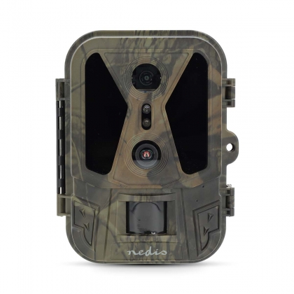 Wildcamera | 4K@10fps | 50 MPixel | 8 MPixel CMOS | IP65 | Zwart No-Glow IR | Nachtzicht | Kijkhoek: 100 ° | Bewegingssensor | Detectiehoek: 120 ° | Detectiebereik: 25 m | Scherm grootte: 2.4 " | LCD-Scherm | Bruin / Groen