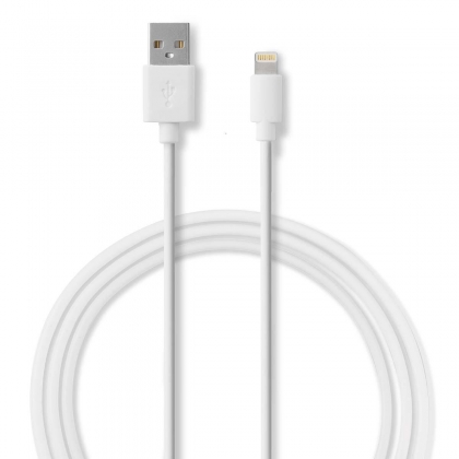 Wandoplader | 2,4 A | Losse Lightning kabel | Apple MFi gecertificeerd | Wit