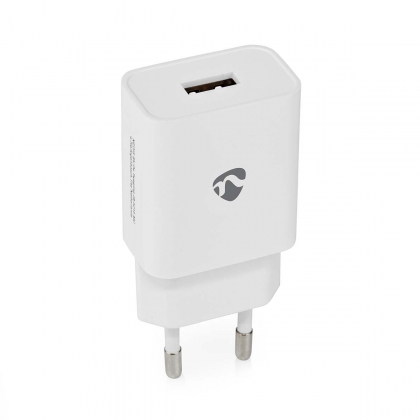 Oplader | 12 W | Snellaad functie | 1x 2.4 A | Outputs: 1 | USB-A | Geen Kabel Inbegrepen | Single Voltage Output