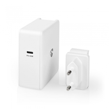 Oplader | Snellaad functie | PD3.0 27W / PD3.0 36W / PD3.0 45W / PD3.0 65W | 3.0 / 3.25 A | Outputs: 1 | USB-C™ | USB Type-C™ (Los) Kabel | 3.00 m | 65 W | Automatische Voltage Selectie