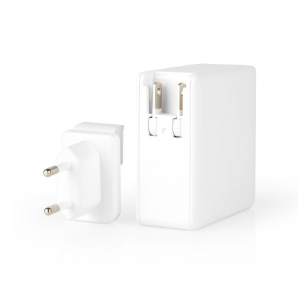 Oplader | Snellaad functie | PD3.0 27W / PD3.0 36W / PD3.0 45W / PD3.0 65W | 3.0 / 3.25 A | Outputs: 1 | USB-C™ | USB Type-C™ (Los) Kabel | 3.00 m | 65 W | Automatische Voltage Selectie