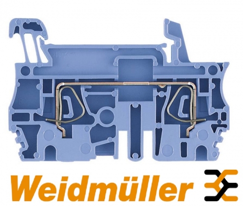 Weidmüller Terminal Block, Verbindingsrijgklem, 2 Polen, 125A, 35mm², Blauw