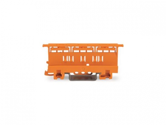 BEVESTIGINGSADAPTER - SERIE 221 - 4 mm² - VOOR MONTAGE OP TS 35/SCHROEFMONTAGE - ORANJE