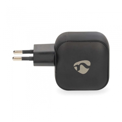 Oplader | 35 W | GaN | PD3.0 | Snellaad functie | 1.75 / 2.33 / 2.92 / 3.0 A | Outputs: 2 | 2x USB-C™ | Automatische Voltage Selectie | Zwart