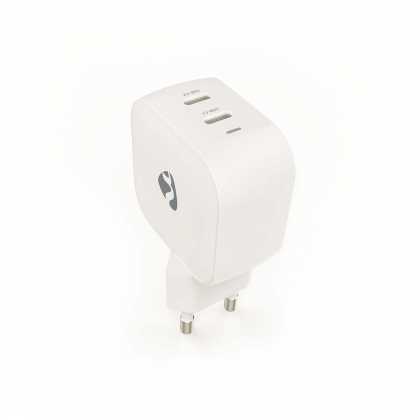 Oplader | 35 W | GaN | PD3.0 | Snellaad functie | 1.75 / 2.33 / 2.92 / 3.0 A | Outputs: 2 | 2x USB-C™ | Automatische Voltage Selectie | Wit