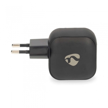 Oplader | 45 W | GaN | PD3.0 | Snellaad functie | 2.25 / 3.0 A | Outputs: 2 | 2x USB-C™ | Automatische Voltage Selectie | Zwart