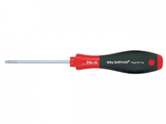 Wiha Schroevendraaier SoftFinish TORX® met ronde schacht (01291) T15 x 80 mm