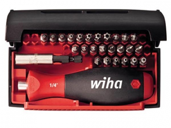 Wiha Bitset Collector Security Standard 25 mm en Torsion-bits assorti 27-delig 1/4" (09393)