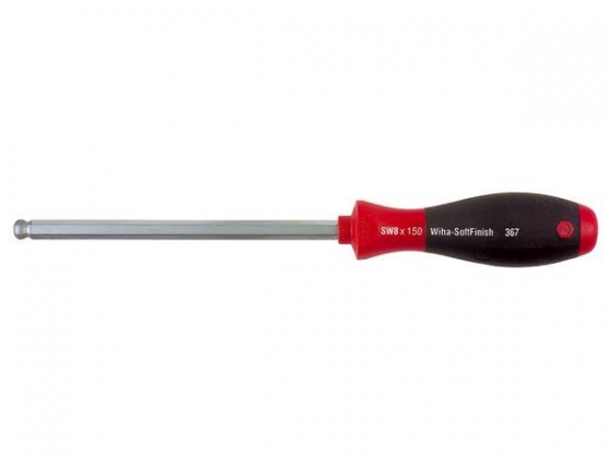 Wiha Schroevendraaier SoftFinish Zeskantkogelkop met zeskantschacht (26303) 1,5 x 75 mm