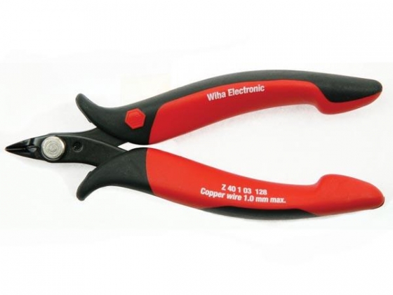 Wiha Zijkniptang Electronic smalle, spitse kop en draadklemveer zonder facet (27390) 128 mm