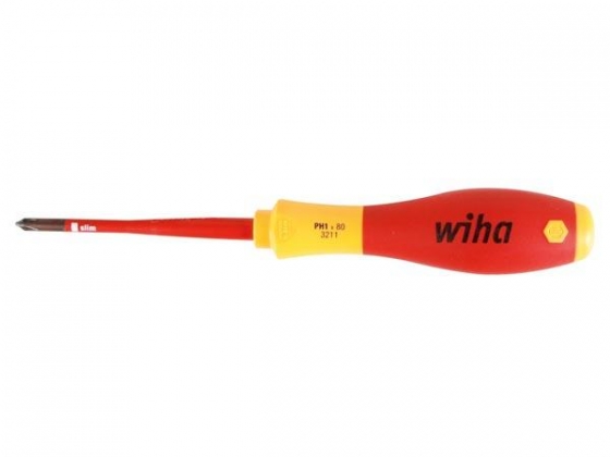 Wiha Schroevendraaier SoftFinish electric slimFix Phillips (35393) PH1 x 80 mm