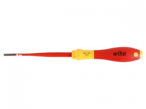 Wiha Schroevendraaier SoftFinish electric slimFix sleufkop (35446) 3,5 mm x 100 mm