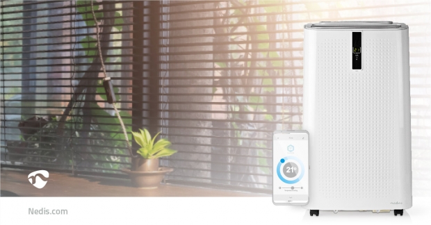 SmartLife 3-in-1 Airconditioner | Wi-Fi | 9000 BTU | 80 m³ | Ontvochtiging | Android™ / IOS | Energieklasse: A | 3 Snelheden | 65 dB | Wit