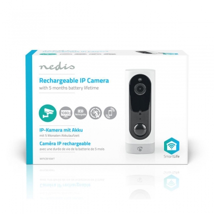 SmartLife Camera voor Binnen | Wi-Fi | Full HD 1080p | Cloud Opslag (optioneel) / microSD (niet inbegrepen) | Met bewegingssensor | Nachtzicht | Wit