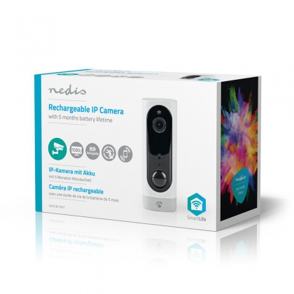SmartLife Camera voor Binnen | Wi-Fi | Full HD 1080p | Cloud Opslag (optioneel) / microSD (niet inbegrepen) | Met bewegingssensor | Nachtzicht | Wit