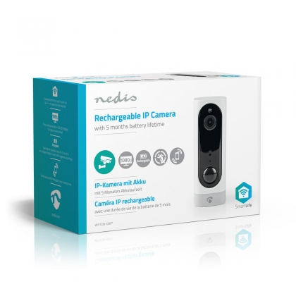 SmartLife Camera voor Binnen | Wi-Fi | Full HD 1080p | Cloud Opslag (optioneel) / microSD (niet inbegrepen) | Met bewegingssensor | Nachtzicht | Wit