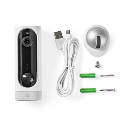 SmartLife Camera voor Binnen | Wi-Fi | Full HD 1080p | Cloud Opslag (optioneel) / microSD (niet inbegrepen) | Met bewegingssensor | Nachtzicht | Wit