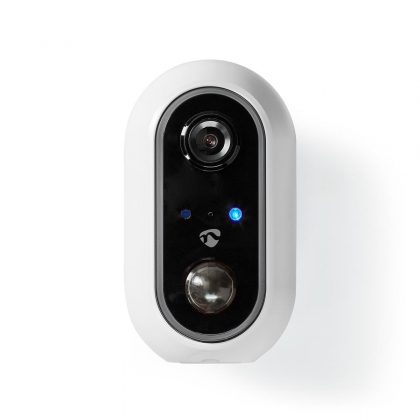 SmartLife Camera voor Buiten | Wi-Fi | Full HD 1080p | IP65 | Max. batterijduur: 4 Maanden | Cloud Opslag (optioneel) / microSD (niet inbegrepen) | 5 V DC | Met bewegingssensor | Nachtzicht | Wit