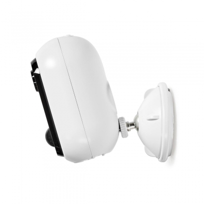 SmartLife Camera voor Buiten | Wi-Fi | Full HD 1080p | IP65 | Max. batterijduur: 4 Maanden | Cloud Opslag (optioneel) / microSD (niet inbegrepen) | 5 V DC | Met bewegingssensor | Nachtzicht | Wit