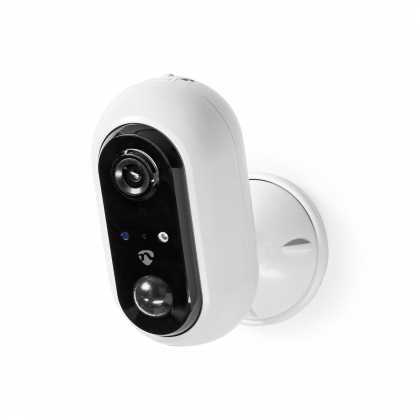 SmartLife Camera voor Buiten | Wi-Fi | Full HD 1080p | IP65 | Max. batterijduur: 4 Maanden | Cloud Opslag (optioneel) / microSD (niet inbegrepen) | 5 V DC | Met bewegingssensor | Nachtzicht | Wit