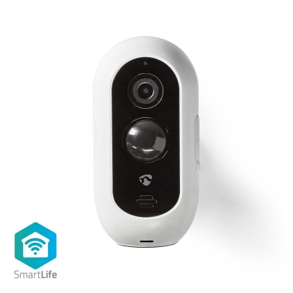 Draadloze SmartLife Camera voor Buiten | Wi-Fi | Full HD 1080p | IP65 | Nachtzicht | PIR | Wit