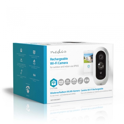 Draadloze SmartLife Camera voor Buiten | Wi-Fi | Full HD 1080p | IP65 | Nachtzicht | PIR | Wit