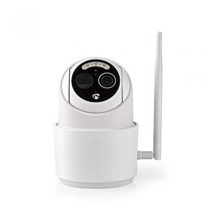 SmartLife Camera voor Buiten | Wi-Fi | Full HD 1080p | Kiep en kantel | IP65 | Max. batterijduur: 5 Maanden | Cloud Opslag (optioneel) / microSD (niet inbegrepen) | 5 V DC | Met bewegingssensor | Nachtzicht | Wit