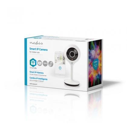 SmartLife Camera voor Binnen | Wi-Fi | Full HD 1080p | Cloud Opslag (optioneel) / microSD (niet inbegrepen) | Met bewegingssensor | Nachtzicht | Wit
