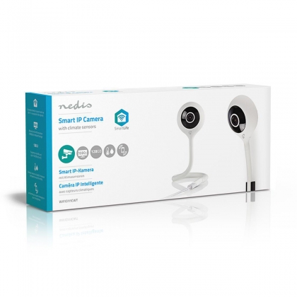 SmartLife Camera voor Binnen | Wi-Fi | Full HD 1080p | Cloud Opslag (optioneel) / microSD (niet inbegrepen) | Met bewegingssensor | Nachtzicht | Wit