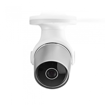 SmartLife Camera voor Buiten | Wi-Fi | Full HD 1080p | IP65 | Bewegingssensor | Nachtzicht | Wit / Zilver