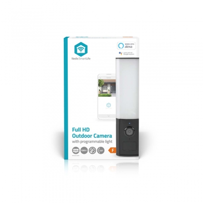 SmartLife Camera voor Buiten | Wi-Fi | Omgevingslicht | Full HD| IP65 | Met bewegingssensor | Nachtzicht | Zwart