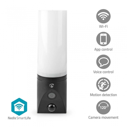 SmartLife Wi-Fi Camera voor Buiten | Buitenlamp | Full HD 1080p | IP65 | Bewegingssensor | Nachtzicht