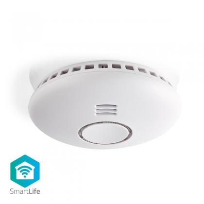 SmartLife Rookmelder | Wi-Fi | Warmtesensor | Batterij Gevoed | Levenscyclus sensor: 10 Jaar | EN 14604 | Max. batterijduur: 24 Maanden | 85 dB | Wit | 1 Stuks
