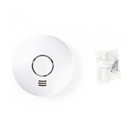 SmartLife Rookmelder | Wi-Fi | Warmtesensor | Batterij Gevoed | Levenscyclus sensor: 10 Jaar | EN 14604 | Max. batterijduur: 24 Maanden | 85 dB | Wit | 1 Stuks