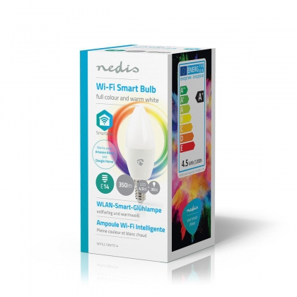 Wi-Fi smart LED-lamp | Full Colour en Warm-Wit | E14