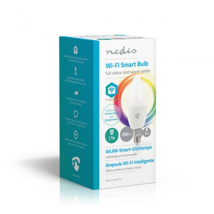 Wi-Fi smart LED-lamp | Full Colour en Warm-Wit | E14