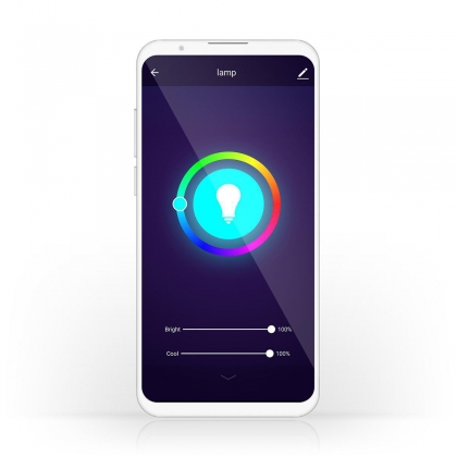 SmartLife Multicolour Lamp | Wi-Fi | E14 | 350 lm | 4.5 W | RGB / Warm Wit | 2700 K | Android™ / IOS | Kaars | 1 Stuks