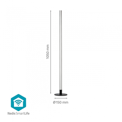 SmartLife Sfeerverlichting | Wi-Fi | Tube | 180 lm | RGBIC / Warm tot Koel Wit | 2700 - 6500 K | 10 W | Metaal / Siliconen | 1 Stuks