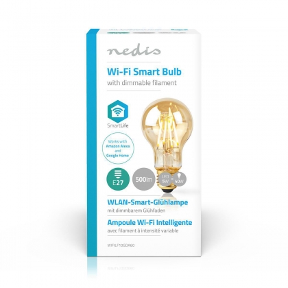 Wi-Fi smart LED-lamp met filament | E27 | A60 | 5 W | 500 lm