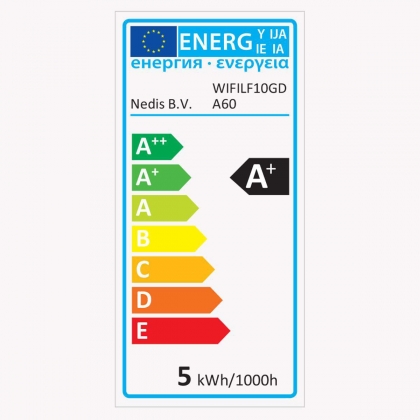 Wi-Fi smart LED-lamp met filament | E27 | A60 | 5 W | 500 lm