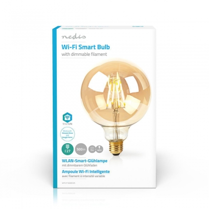 Wi-Fi smart LED-lamp met filament | E27 | 125 mm | 5 W | 500 lm